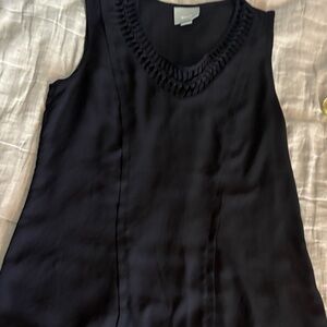 Elegant Black Sleeveless Top, Maeve, size small